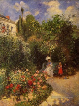  Pissarro Art - le jardin à pontoise 1877 Camille Pissarro